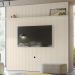 Painel Suspenso Tv 75 Pol 245x238 cm Guapore Off White MADETEC