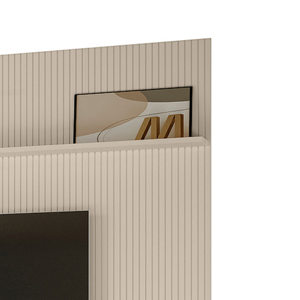 Painel Suspenso Tv 75 Pol 245x238 cm Guapore Off White MADETEC
