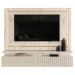 Painel Suspenso Tv 75 Pol 2P 216 cm Gaia Calacata Off White MADETEC