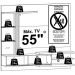 Painel Suspenso para Tv 55 Polegadas com 2 Portas Sidnei Calacata/Off White
