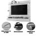 Painel Suspenso para Tv 60 Polegadas com 2 Portas Alana 1.8 Calacata/Off White