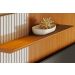 Painel Suspenso para Tv 65 Polegadas 1 Porta Correr Ariel Cinamomo/Off White