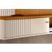 Painel Suspenso para Tv 65 Polegadas 1 Porta Correr Ariel Cinamomo/Off White