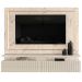 Painel Suspenso para Tv 75 Polegadas Ripado com Led Hera Calacata/Off White