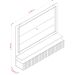 Painel Suspenso para Tv 75 Polegadas Ripado com Led Hera Calacata/Off White