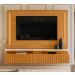Painel Suspenso para Tv 75 Polegadas Ripado com Led Hera Cinamomo/Off White