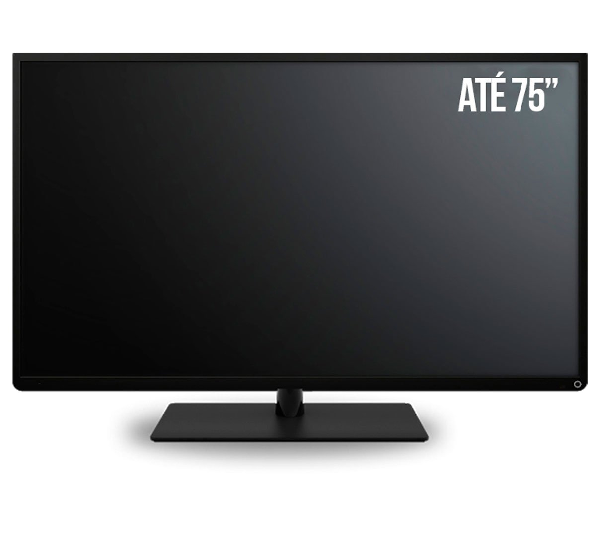 Painel Suspenso para Tv 75 Polegadas Ripado com Led Hera Cinamomo/Off White