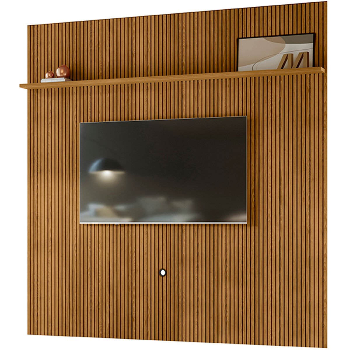 Painel para TV 75 Polegadas Composição Bancada Lua Cumaru/Opala