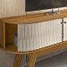 Rack Bancada 136 cm TV 55 Pol 5091 Naturale Off White MDT