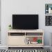 Rack Bancada Abel 1 Porta de Correr Para Tv de 50" Polegadas Calacata/Off White