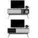 Rack Bancada Foz 1.5 2 Portas Pé Palito TV até 65 Polegadas Cinamomo/Off White