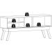 Rack Bancada Foz 1.5 2 Portas Pé Palito TV até 65 Polegadas Cinamomo/Off White