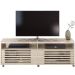 Rack Bancada Foz 2 Portas Rodízios TV até 75 Polegadas  Calacata/Off White