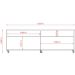 Rack Bancada Foz 2 Portas Rodízios TV até 75 Polegadas  Calacata/Off White