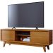 Rack Bancada Mundi 2 Portas para Tv de 75" Polegadas Cumaru
