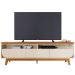 Rack Bancada Serena 3 Gavetas Para Tv de 75" Polegadas Cinamomo/Off White
