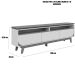 Rack Bancada Serena 3 Gavetas Para Tv de 75" Polegadas Cinamomo/Off White