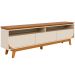 Rack Bancada Serena 3 Gavetas Para Tv de 75" Polegadas Cinamomo/Off White