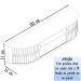 Rack Bancada Suspensa 183 cm TV 75 Pol 2891 Calacata Off White MDT