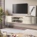 Rack Bancada Suspensa 183 cm TV 75 Pol 2891 Calacata Off White MDT