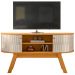 Rack Bancada Tv 55 Pol 136 cm Atlanta Cinamomo Off White MADETEC