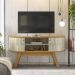 Rack Bancada Tv 55 Pol 136 cm Atlanta Cumaru Opala MADETEC