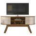 Rack Bancada Tv 55 Pol 136 cm Atlanta Naturale Off White Madetec