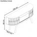 Rack Bancada Tv 55 Pol 136 cm Atlanta Naturale Off White Madetec