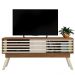 Rack Bancada Tv 65 Pol 150 cm 2 Portas Frizz Naturale Off White MADETEC
