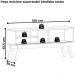 Rack Bancada Tv 65 Pol 150 cm 2 Portas Frizz Naturale Off White MADETEC