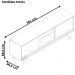 Rack Bancada Tv 65 Pol 2P 164 cm Atlas Cinamomo Off White MADETEC