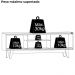 Rack Bancada Tv 65 Pol 2P 164 cm Atlas Cinamomo Off White MADETEC
