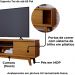 Rack Bancada Tv 65 Pol 2P 164 cm Atlas Cumaru MADETEC