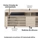 Rack Bancada Tv 65 Pol 2P 182 cm Frizz Calacata Off White MADETEC