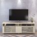 Rack Bancada Tv 65 Pol 2P 182 cm Frizz Calacata Off White MADETEC