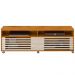 Rack Bancada Tv 65 Pol 2P 182 cm Frizz Cinamomo Off White MADETEC
