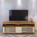 Rack Bancada Tv 65 Pol 2P 182 cm Frizz Cinamomo Off White MADETEC