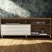 Rack Bancada Tv 65 Pol 2P 182 cm Frizz Naturale Off White MADETEC