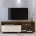 Rack Bancada Tv 65 Pol 2P 182 cm Frizz Naturale Off White MADETEC