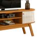 Rack Bancada Tv 75 Pol 2P 183 cm Valencia Cinamomo Off White MADETEC