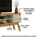 Rack Bancada Tv 75 Pol 2P 183 cm Valencia Cumaru Opala MADETEC