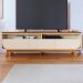 Rack Bancada Tv 75 Pol 3G 200 cm Selene Cinamomo Off White MADETEC