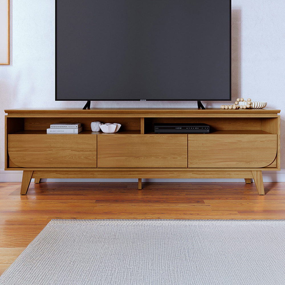 Rack Bancada Tv 75 Pol 3G 200 cm Selene Cumaru MADETEC
