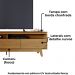 Rack Bancada Tv 75 Pol 3G 200 cm Selene Cumaru MADETEC