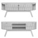 Rack Bancada Venezza 2 Portas Para Tv de 75" Polegadas Calacata/Off White