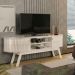 Rack Bancada Venezza 2 Portas Para Tv de 75" Polegadas Calacata/Off White