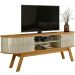 Rack Bancada Venezza 2 Portas Para Tv de 75" Polegadas Cumaru/Opala