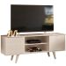 Rack Bancada para Tv 55" com 2 Portas e 1 Prateleira Líbano Calacata/Off White