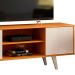 Rack Bancada para Tv 55" com 2 Portas e 1 Prateleira Líbano Cinamomo/Off White