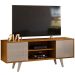 Rack Bancada para Tv 55" com 2 Portas e 1 Prateleira Líbano Fendi/Naturale